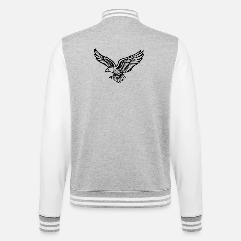 aigle - Veste Teddy - gris chiné / blanc