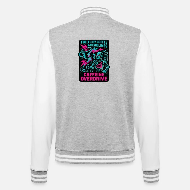 Telecommuting - telecommuting - Full Remote - College Sweat Jacket - heather grey/white
