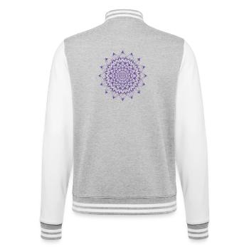 mandala - Veste Teddy - gris chiné / blanc - Dos - Marisol (170cm)