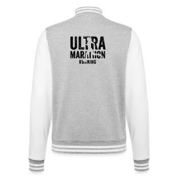 Ultramarathon - Veste Teddy - gris chiné / blanc - Dos - Marisol (170cm)