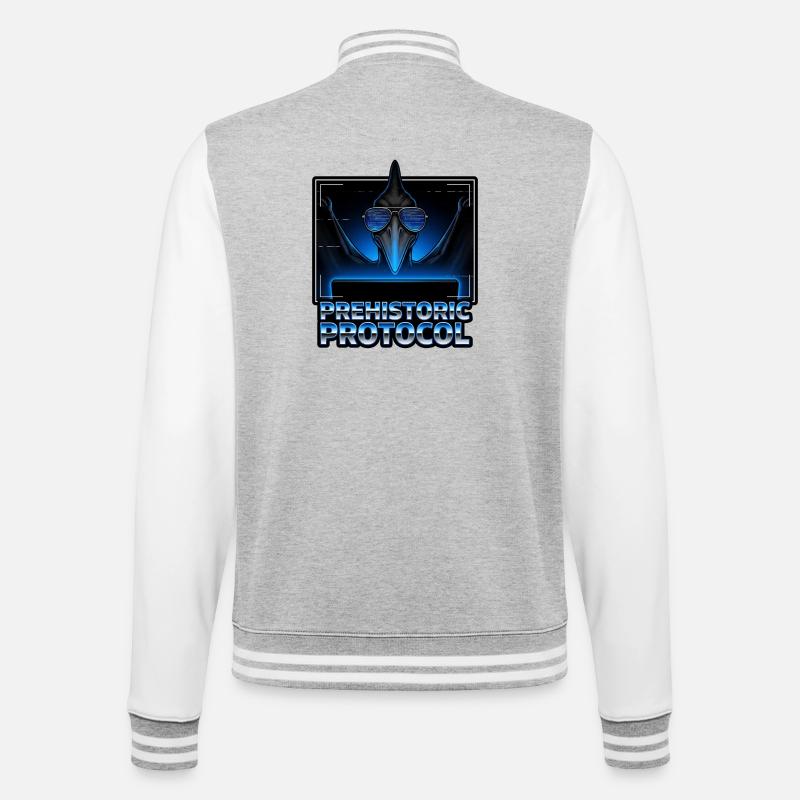 Ancient Protocol Neon - College Sweat Jacket - heather grey/white