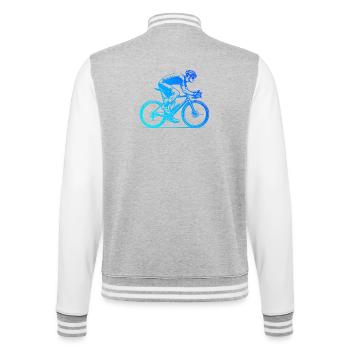 Compact road bike design for road bike - College Sweat Jacket - heather grey/white - Back - Marisol (170cm)