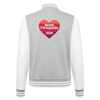 Parraine de confirmation 2026 Parraine de confirmation Meilleure tante parrainière - Veste Teddy - gris chiné / blanc - Dos - Marisol (170cm)