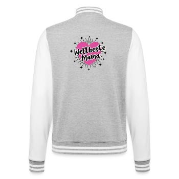 La meilleure maman du monde Meilleure maman Merci maman Maman Maman - Veste Teddy - gris chiné / blanc - Dos - Marisol (170cm)