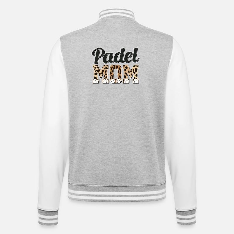 Léopard chandail Padel Mom - Veste Teddy - gris chiné / blanc
