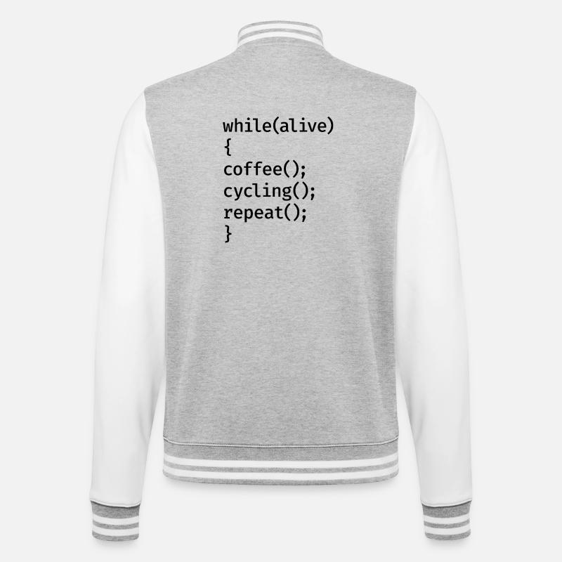 Cyclage du codage - Veste Teddy - gris chiné / blanc