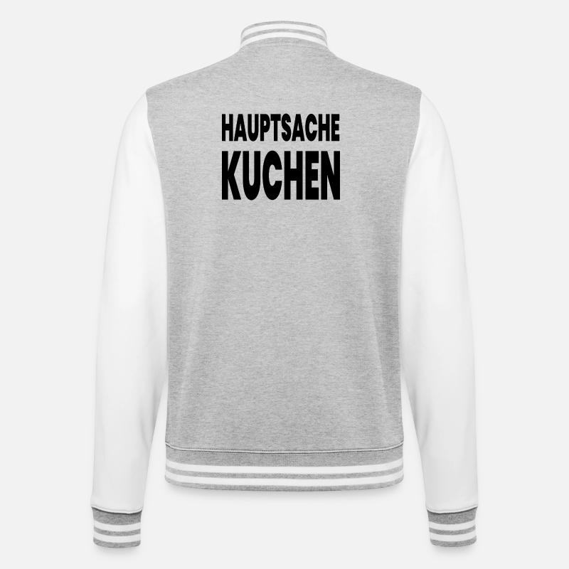 Cake - College Sweat Jacket - heather grey/white