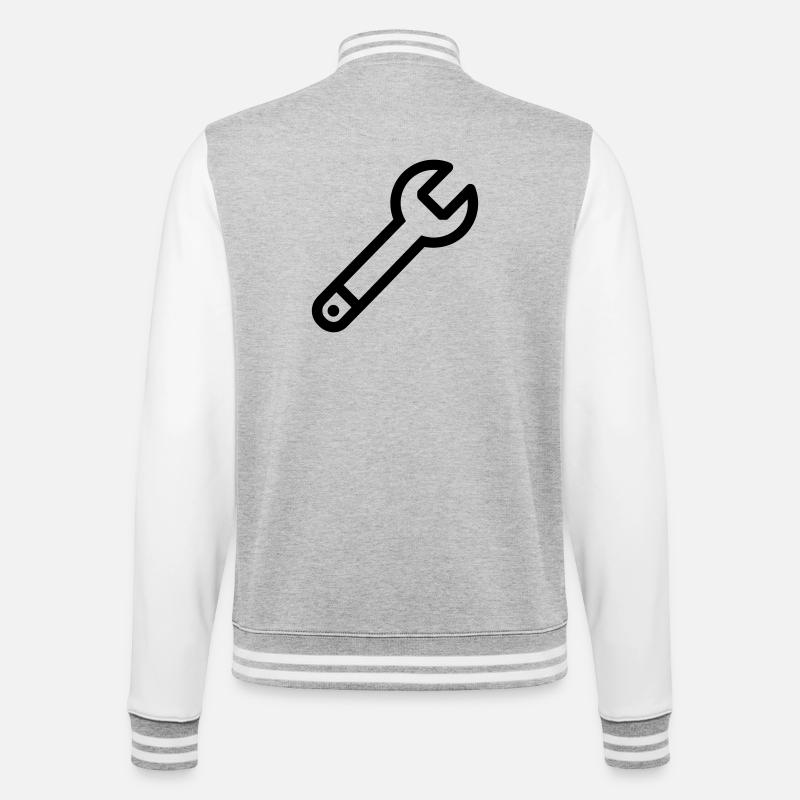 DIY Key - College Sweat Jacket - heather grey/white