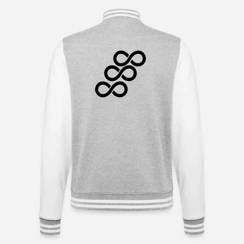 Infinity  - Veste Teddy - gris chiné / blanc
