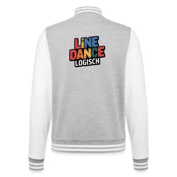 LineDance Logique Coloré - Veste Teddy - gris chiné / blanc - Dos - Marisol (170cm)