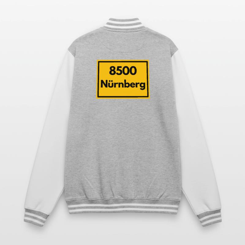 OLD POSTCODE POSTCODE RETRO 8500 NÜRNBERG FRANKEN College Sweat Jacket