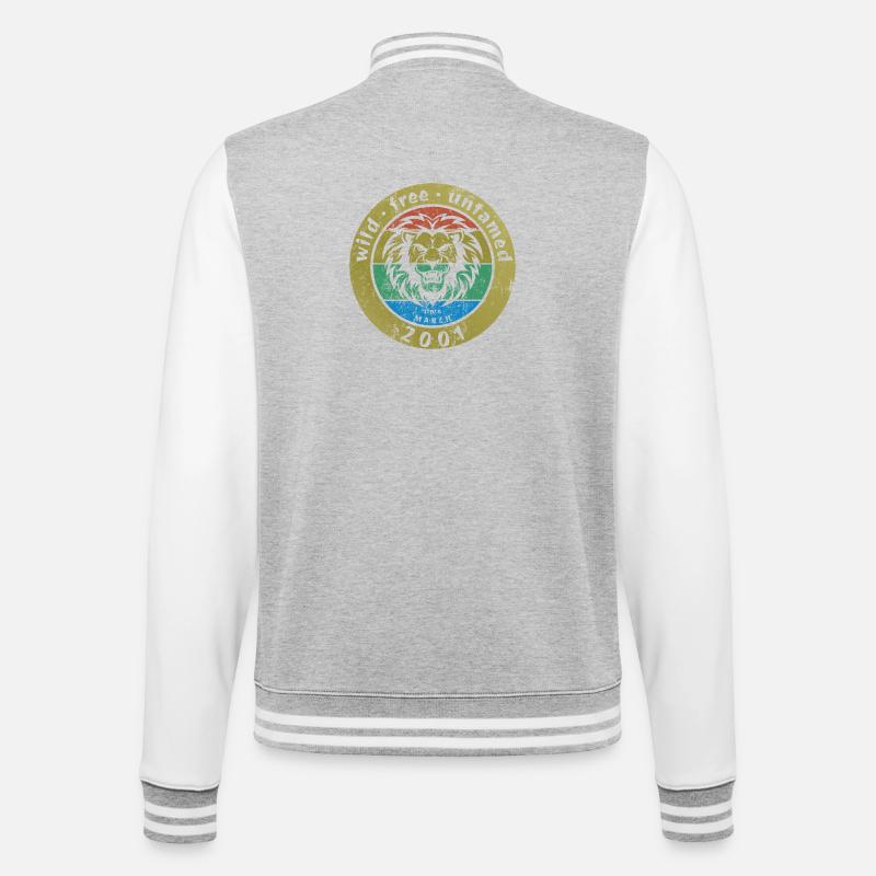 Sauvages, libres et indomptés depuis 03/2001 - Veste Teddy - gris chiné / blanc