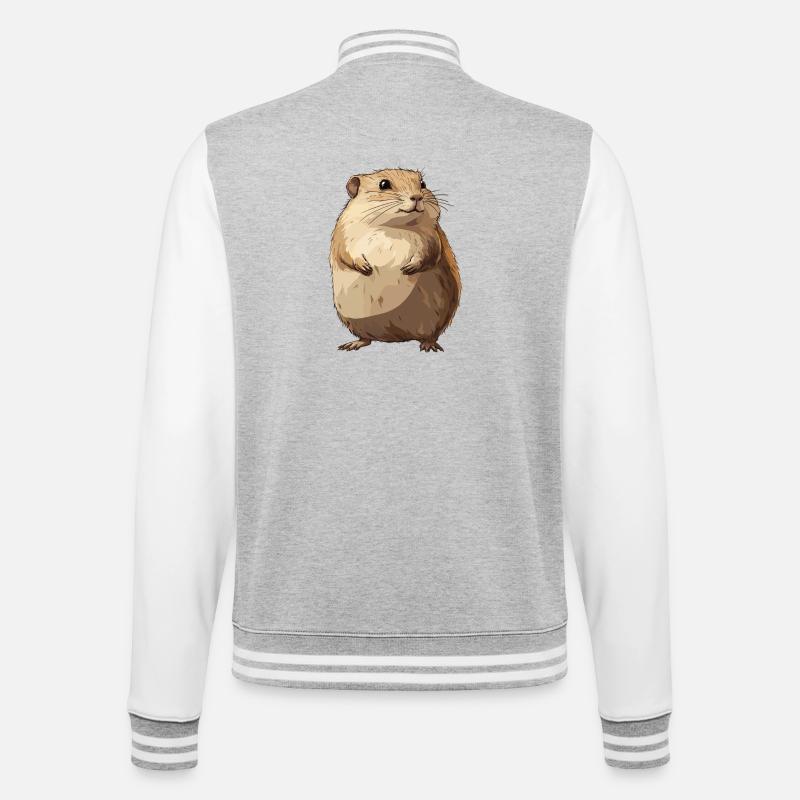 Lemmings Lemming - Veste Teddy - gris chiné / blanc