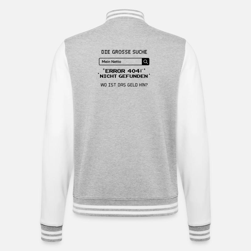 My Net Error 404 - College Sweat Jacket - heather grey/white