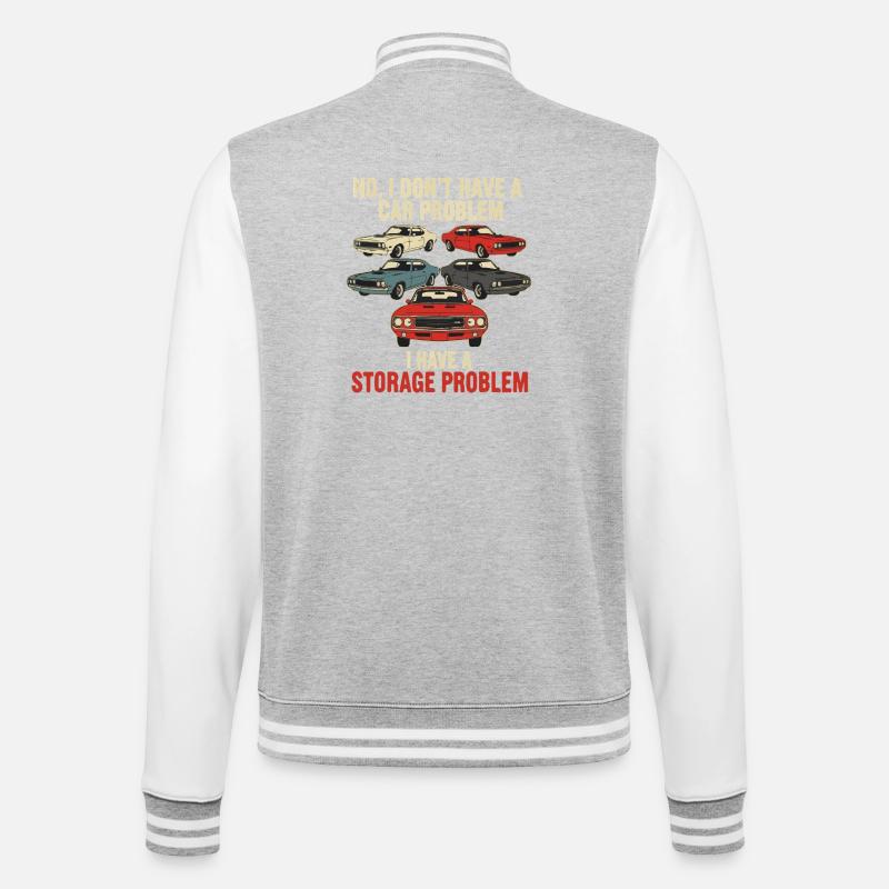 Storage Problem Car Meme Tee - College-Sweatjacke - Grau meliert/Weiß