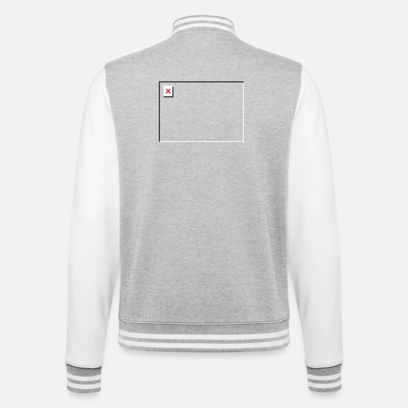 Missing Image – File Not Found Landscape - College Sweat Jacket - heather grey/white