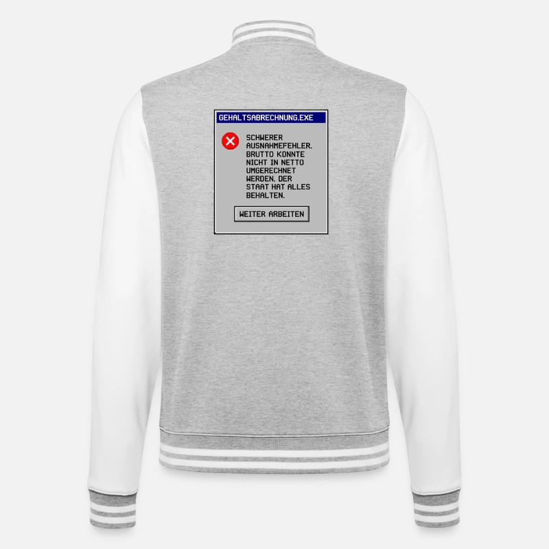 Payroll - College Sweat Jacket - heather grey/white