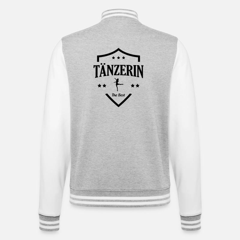 Meilleure danseuse - Veste Teddy - gris chiné / blanc