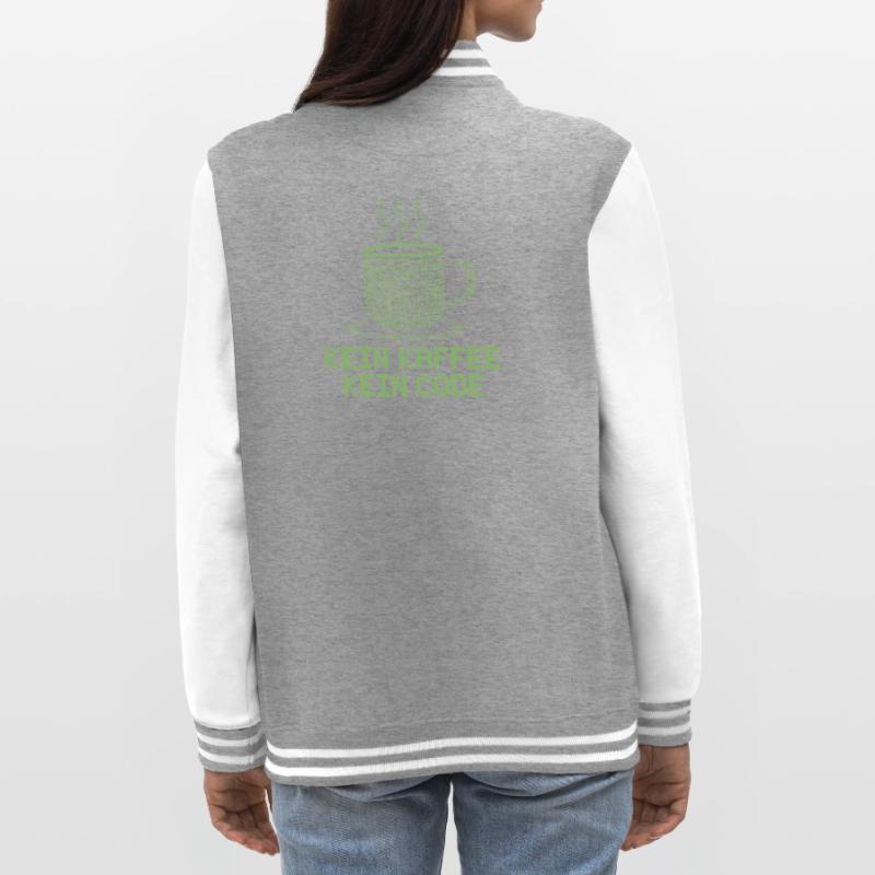 No Coffee No Code Programmer Computer Scientist College Sweat Jacket