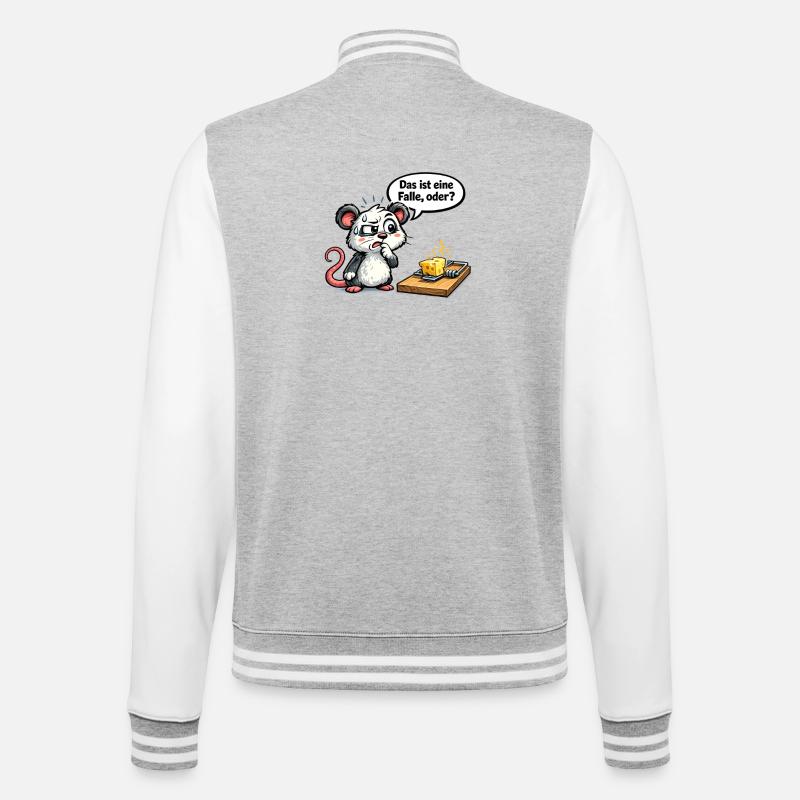 Cadeau avec motif de proverbe drôle - Veste Teddy - gris chiné / blanc