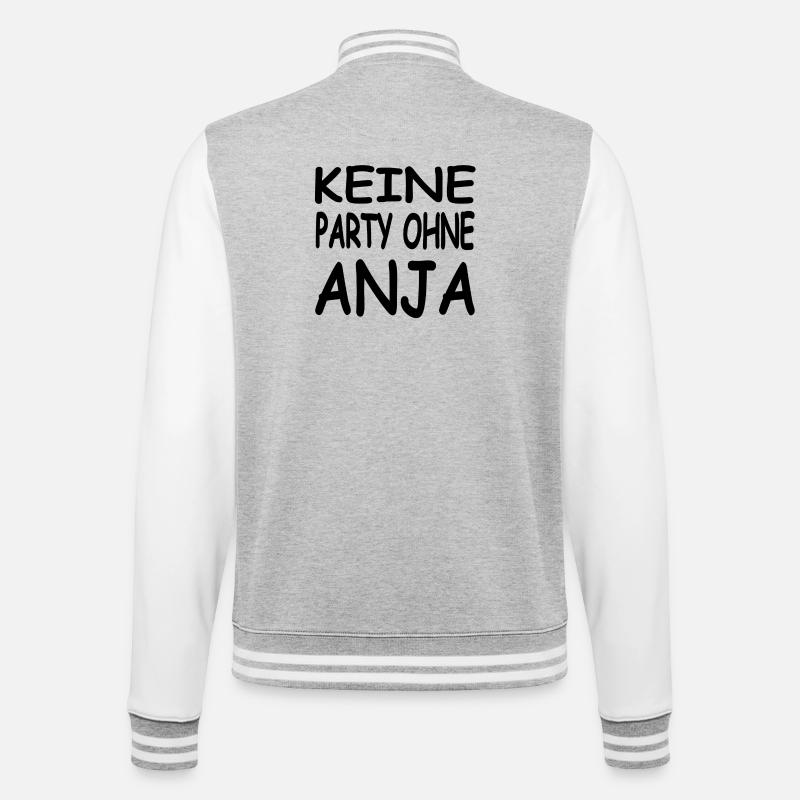 Anja - Veste Teddy - gris chiné / blanc