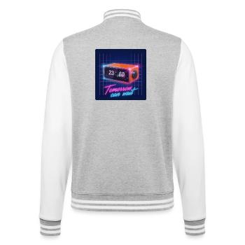 Demain peut attendre - Veste Teddy - gris chiné / blanc - Dos - Marisol (170cm)