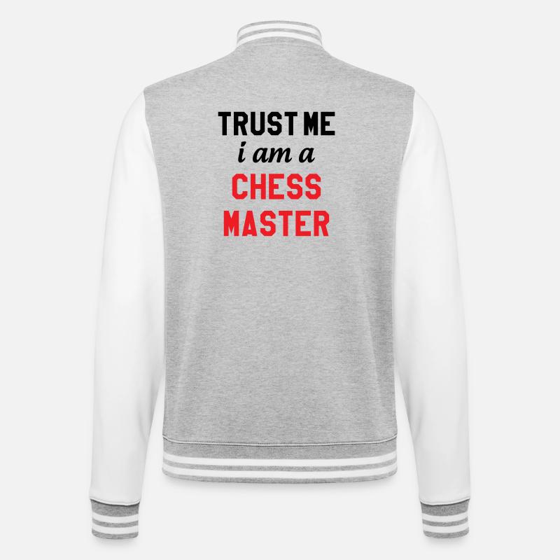 Maître de l'Échiquier Chess Master Pro - Veste Teddy - gris chiné / blanc