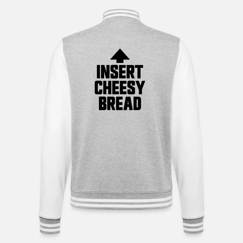 Pain au fromage (plat préféré) - Veste Teddy - gris chiné / blanc