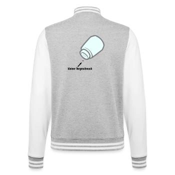 kleiner Vorgeschmack - College-Sweatjacke - Grau meliert/Weiß - Hinten - Marisol (170cm)