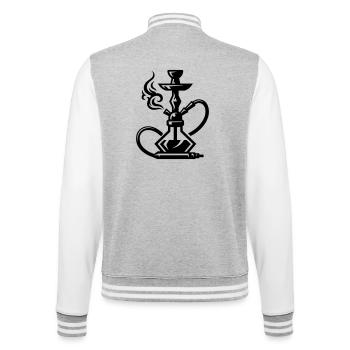 Shisha Narguiléa - Veste Teddy - gris chiné / blanc - Dos - Marisol (170cm)
