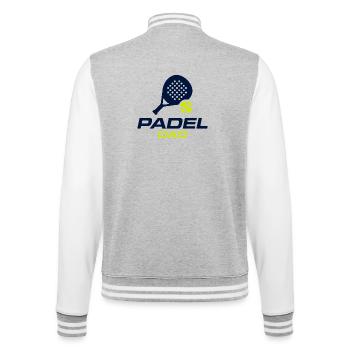 Chemise drôle Padel Dad Cadeau - Veste Teddy - gris chiné / blanc - Dos - Marisol (170cm)