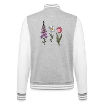 Digitale Daisy Tulip III - Veste Teddy - gris chiné / blanc - Dos - Marisol (170cm)