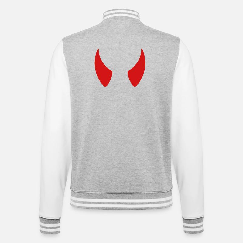 Cornes du diable - Veste Teddy - gris chiné / blanc