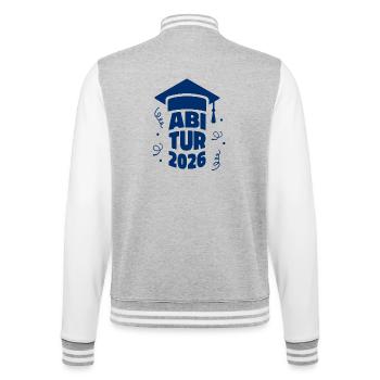 Abitur 2026 - Abi - Gymnasium - Hochschulreife - College Sweat Jacket - heather grey/white - Back - Marisol (170cm)