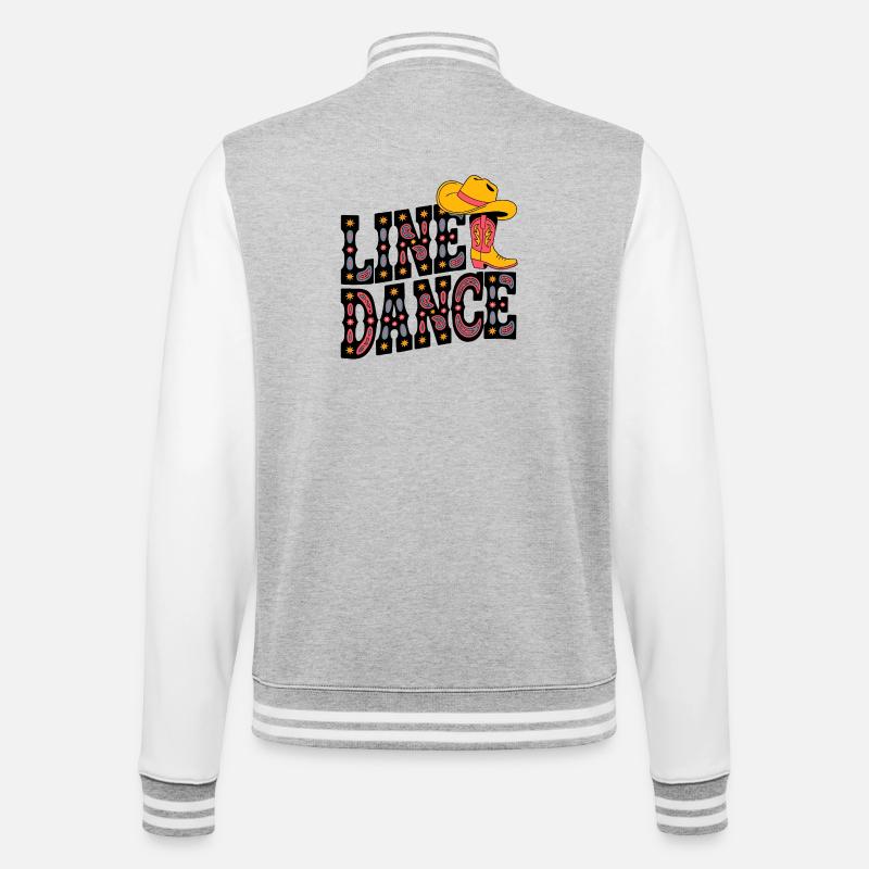 Neon Cowboy Boots Pattern - College Sweat Jacket - heather grey/white