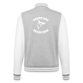 SHARK BAY OCEAN PARK - College Sweat Jacket - heather grey/white - Back - Marisol (170cm)