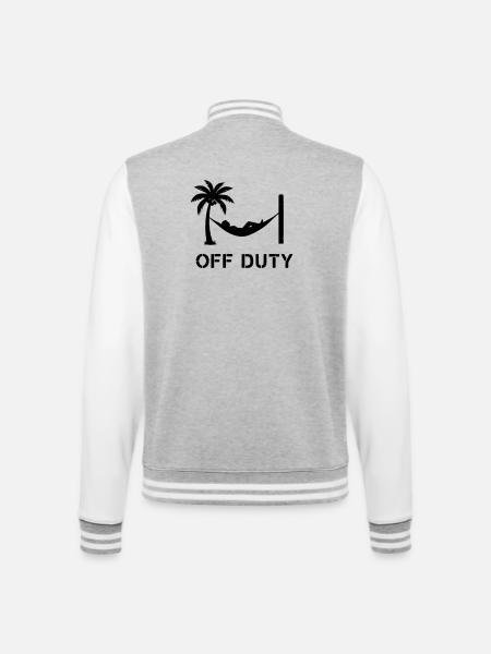 Hammock Off Duty Feierabend - College Sweat Jacket - heather grey/white