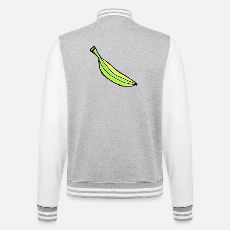 Banane Banane Fruit Fruit - Veste Teddy - gris chiné / blanc