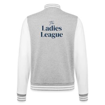 La Ligue des Dames - Veste Teddy - gris chiné / blanc - Dos - Marisol (170cm)