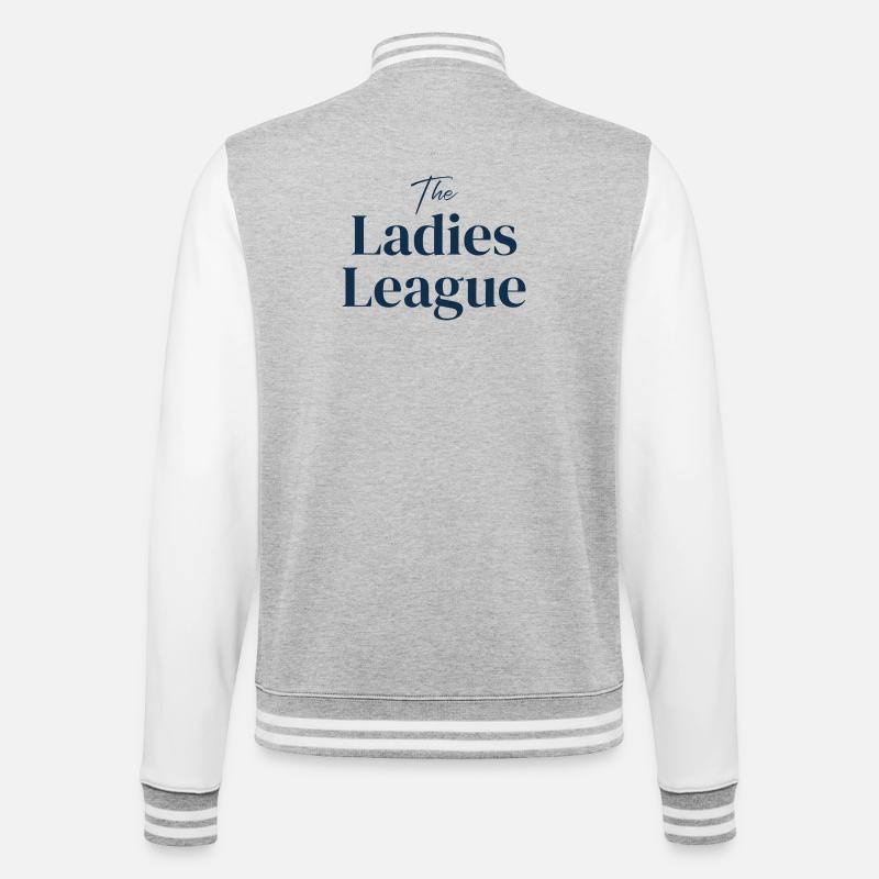 La Ligue des Dames - Veste Teddy - gris chiné / blanc