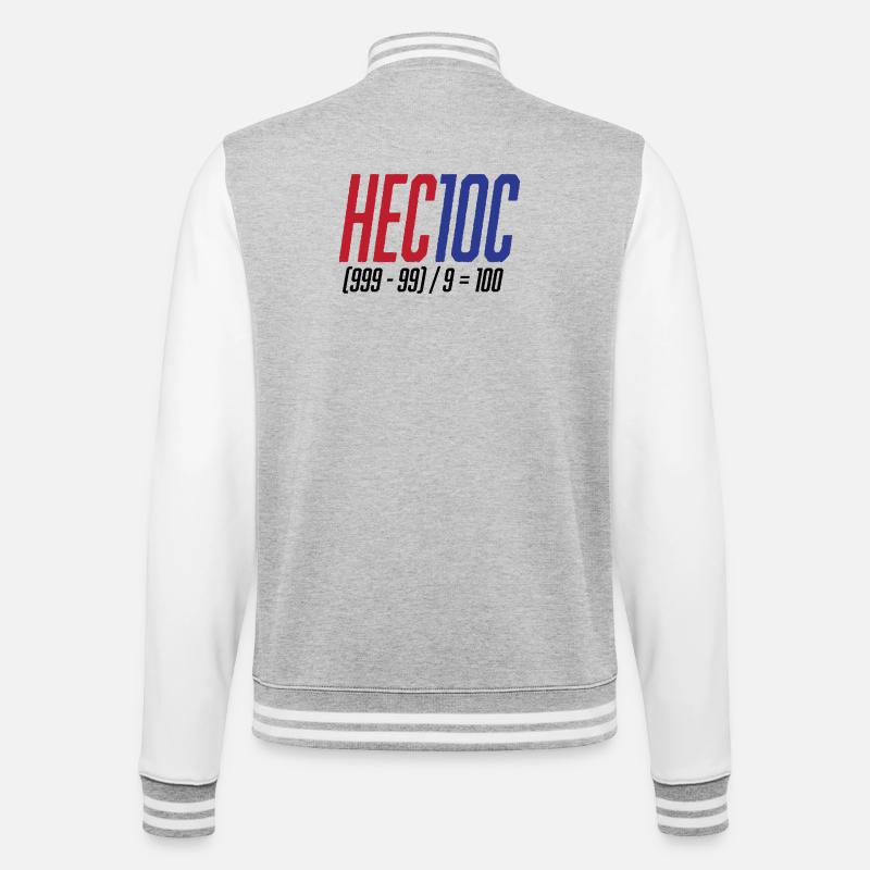Jeu d’arithmétique mentale hectoc, mathématiques - Veste Teddy - gris chiné / blanc