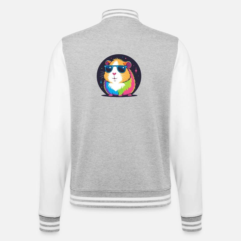 Hamster arc-en-ciel lunettes de soleil - Veste Teddy - gris chiné / blanc