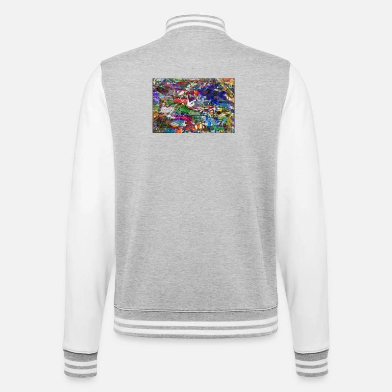 jklajggejrdatschy - Veste Teddy - gris chiné / blanc