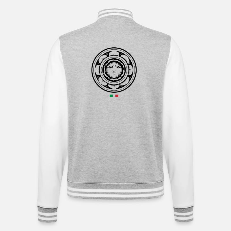 Denari scopa - College Sweat Jacket - heather grey/white