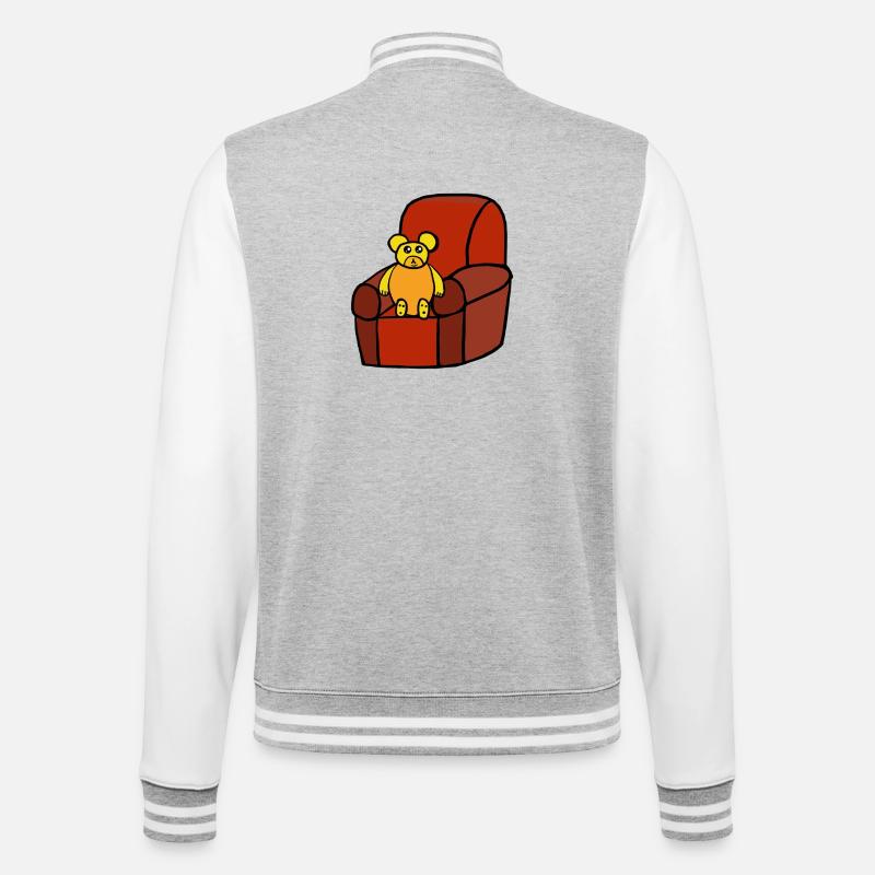 Teddy Teddy Bear Kids Bear - College Sweat Jacket - heather grey/white