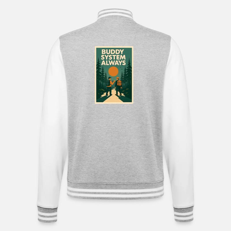 Always Buddy System | Scouts - College Sweat Jacket - heather grey/white