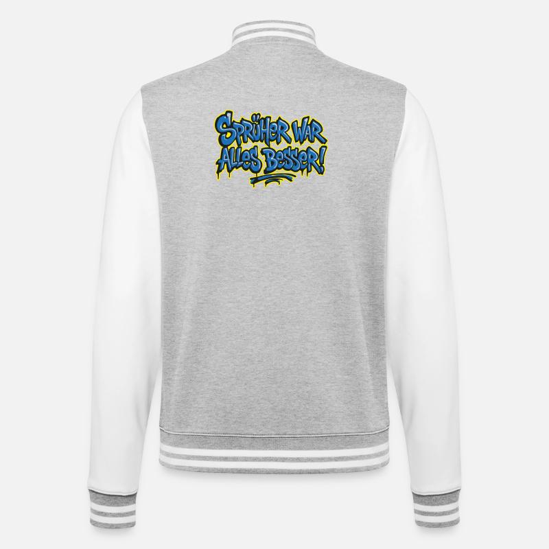 Sprayer was all better! 2 - College Sweat Jacket - heather grey/white