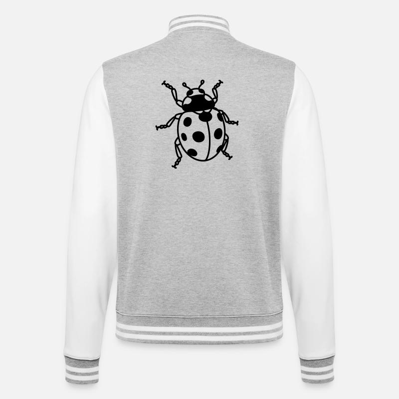Ladybug - College Sweat Jacket - heather grey/white