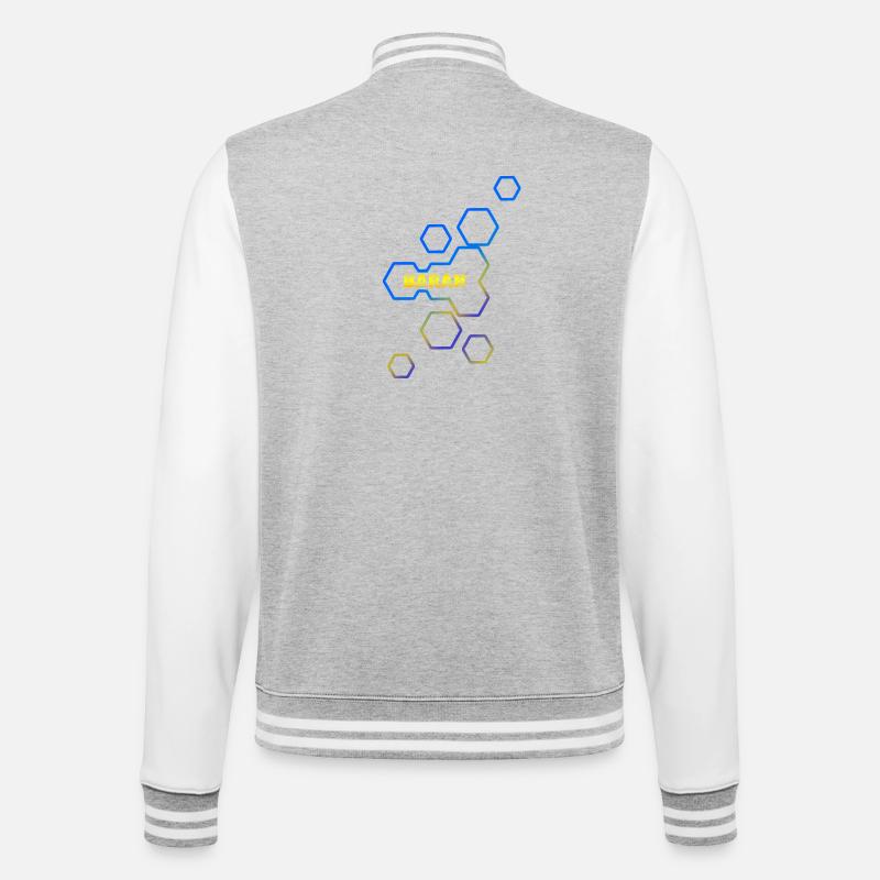Style Baran - College Sweat Jacket - heather grey/white