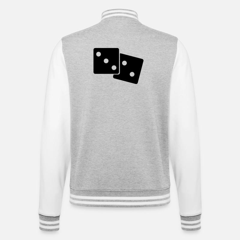 Dit - Veste Teddy - gris chiné / blanc